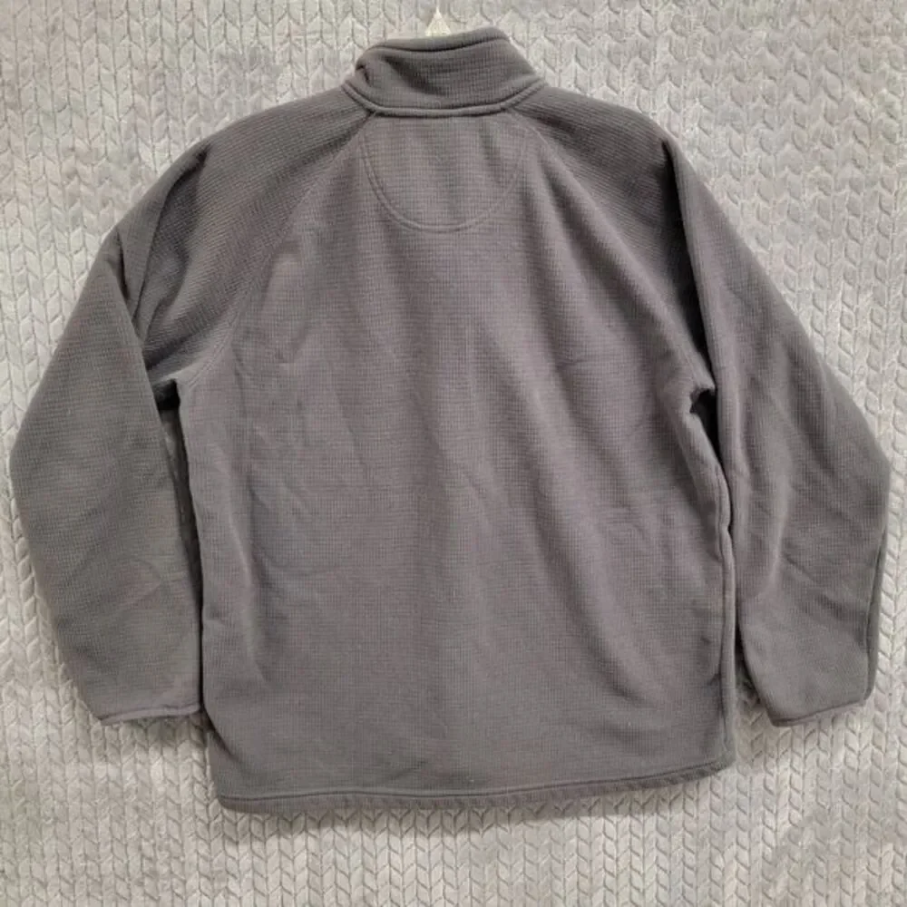The North Face ¼ Zip‎ Waffle Fleece Pullover Sweater Men's Size XL Gray
